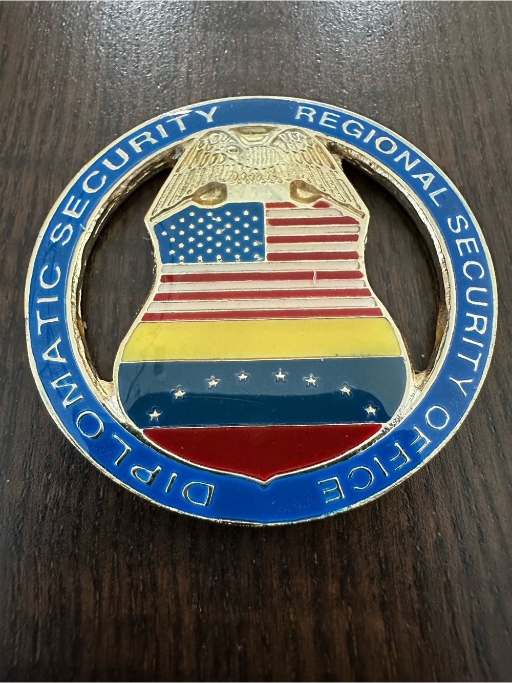 DSS US Embassy Caracas Venezuela Regional Security Office Challenge Coin